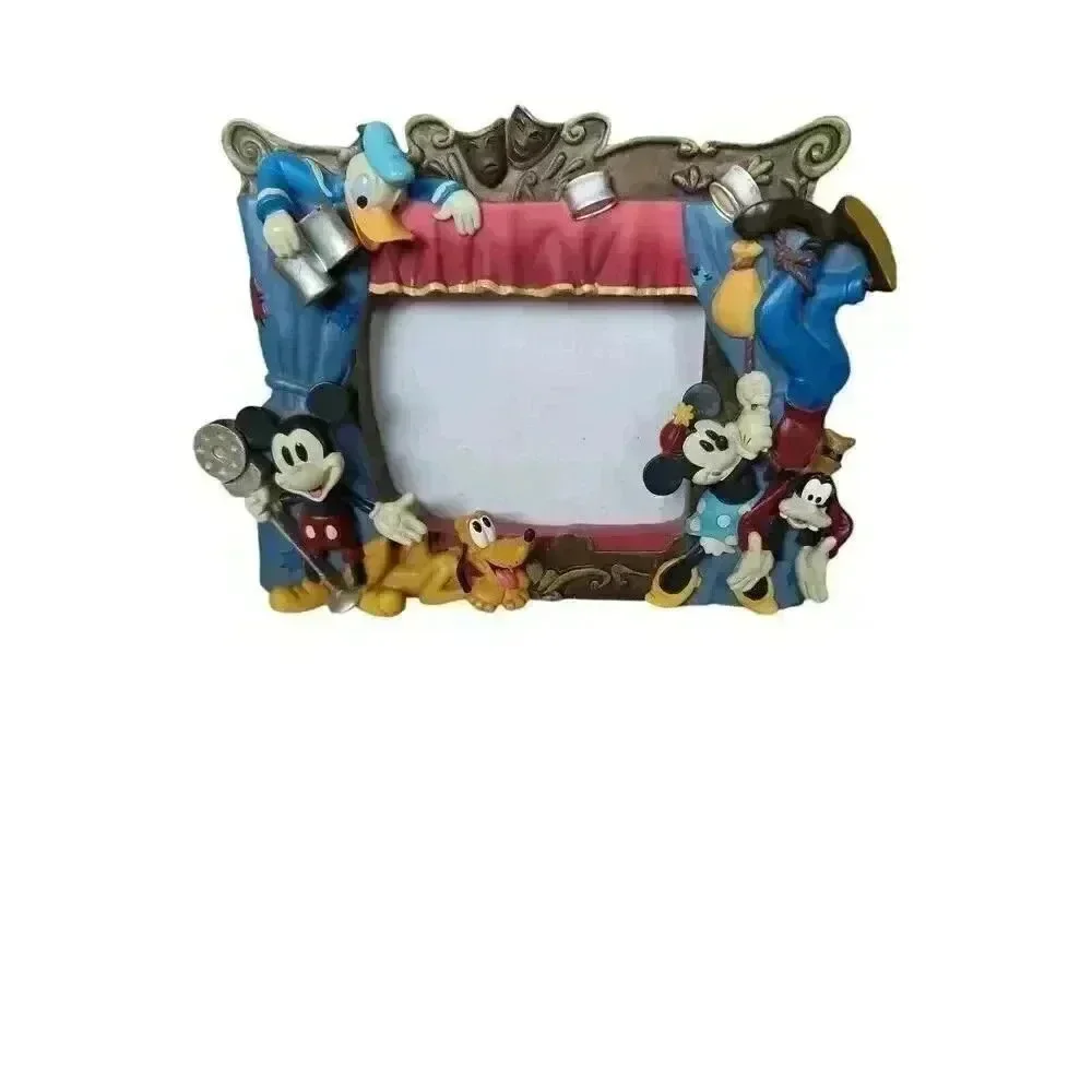Vintage Disney Character Picture Frame, Mickey, Donald Duck, Goofy, 8x6in